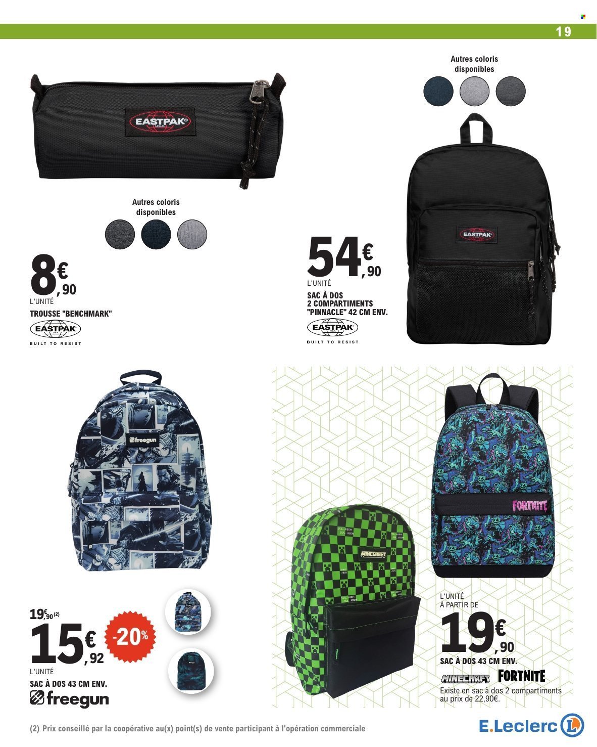 Catalogue E.LECLERC - RENTREE DES CLASSES