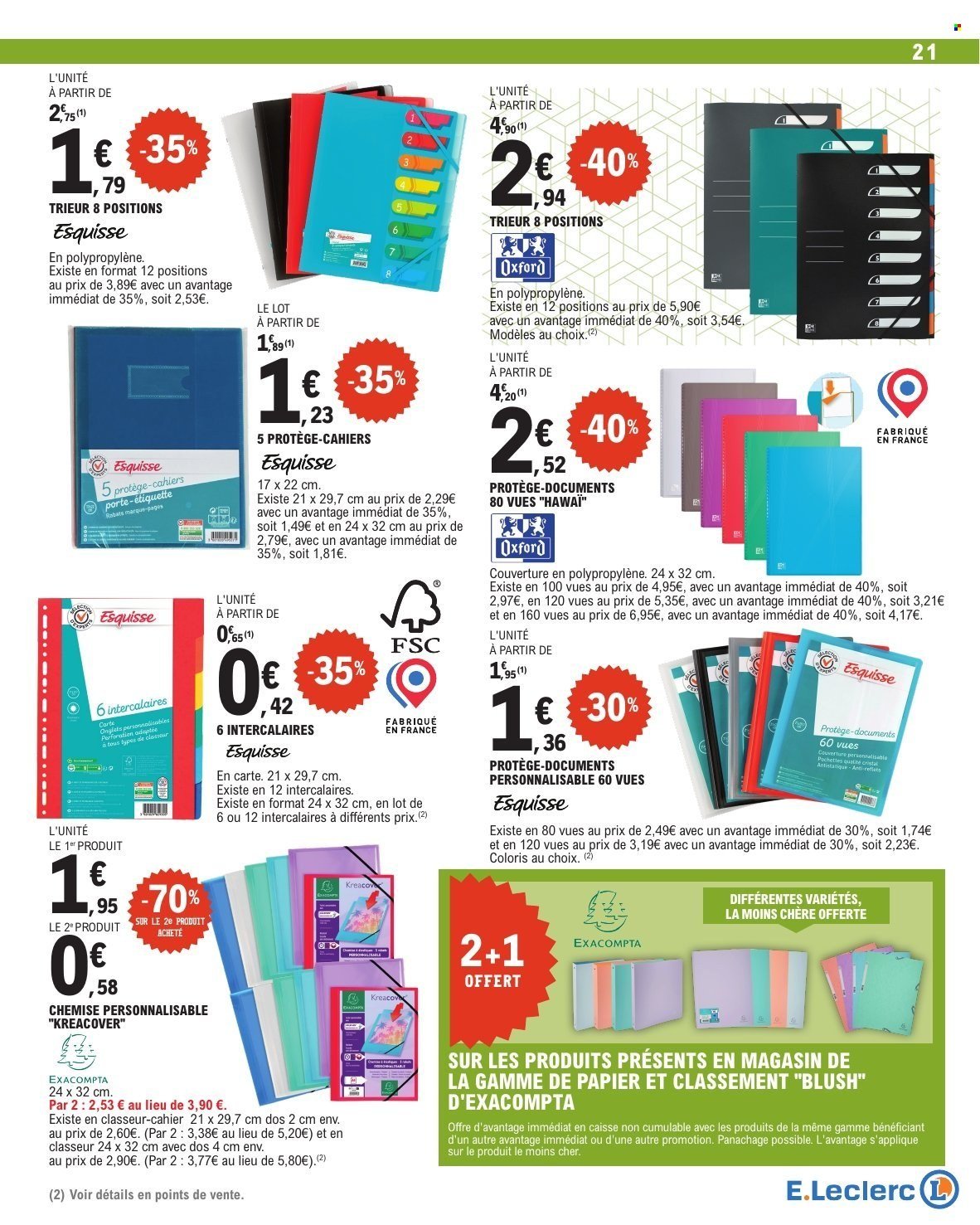 Catalogue E.LECLERC - RENTREE DES CLASSES