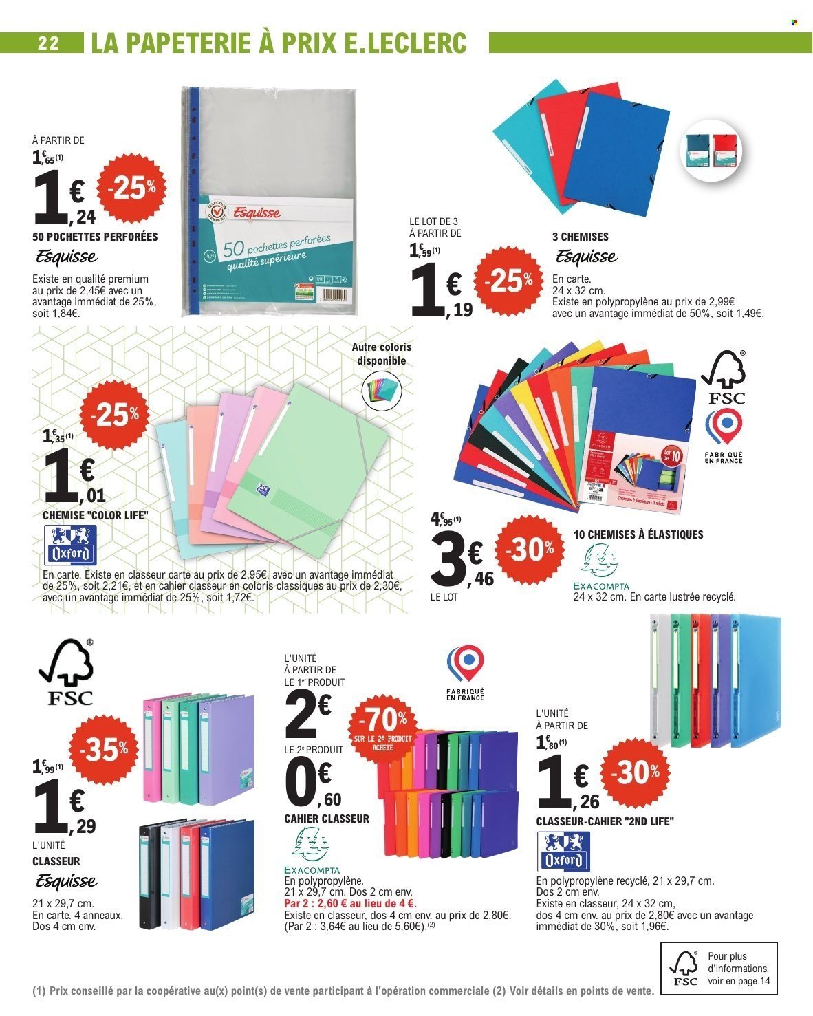 Catalogue E.LECLERC - RENTREE DES CLASSES