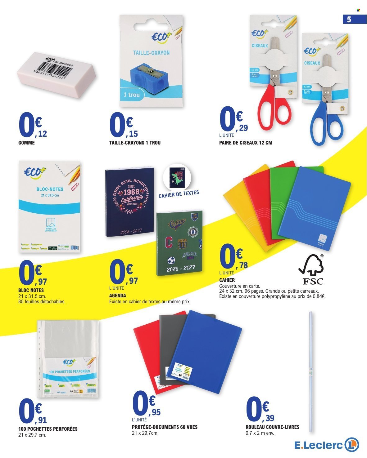 Catalogue E.LECLERC - RENTREE DES CLASSES