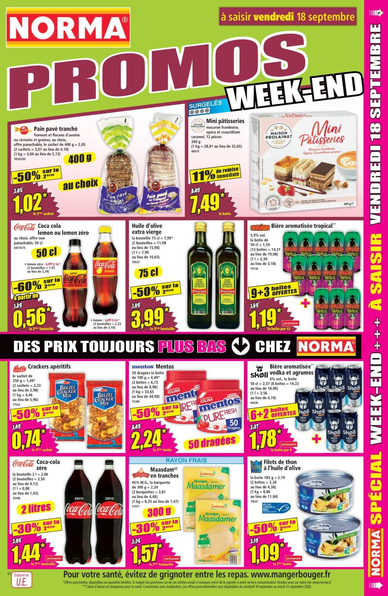 Catalogue NORMA - Du mercredi 16 septembre 2026