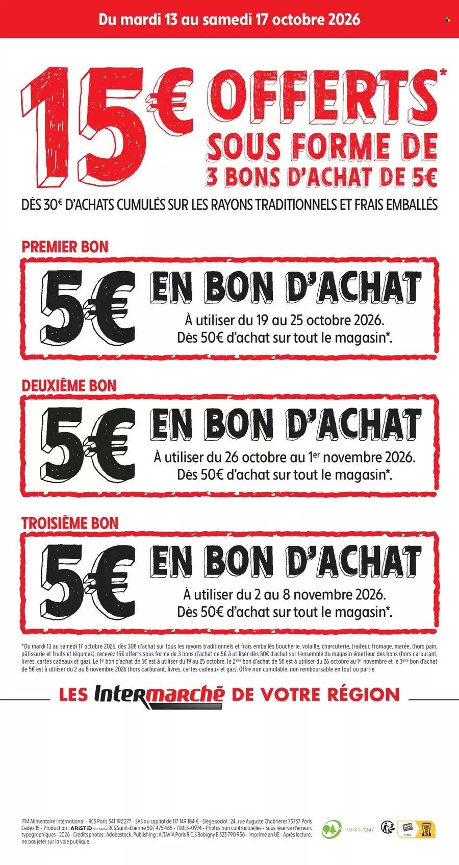 Catalogue INTERMARCHÉ - 15€ Offerts