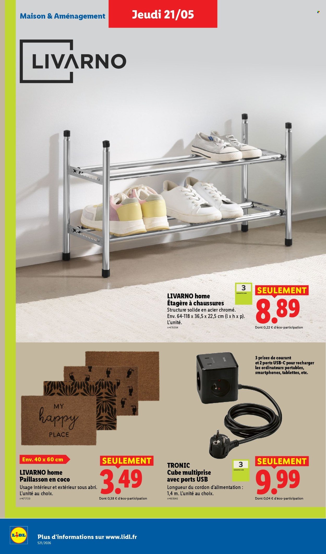 Catalogue LIDL - Les promos de la semaine (2026-05-21 - 2026-05-27)