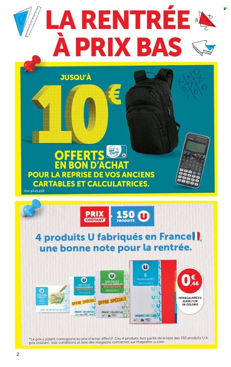 Catalogue HYPER U - La rentrée à prix bas