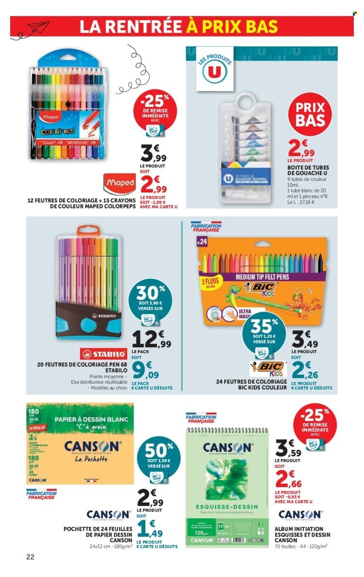 Catalogue HYPER U - La rentrée à prix bas