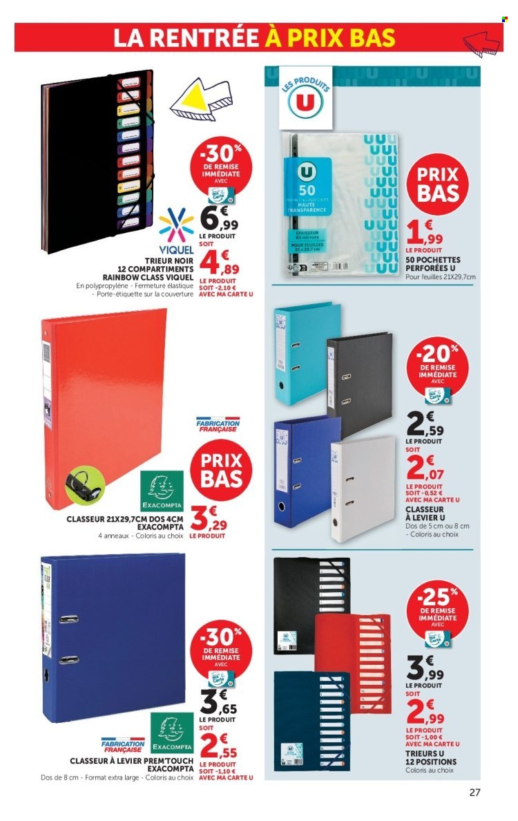 Catalogue HYPER U - La rentrée à prix bas