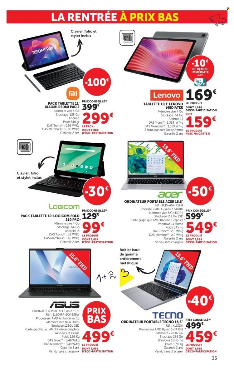 Catalogue HYPER U - La rentrée à prix bas