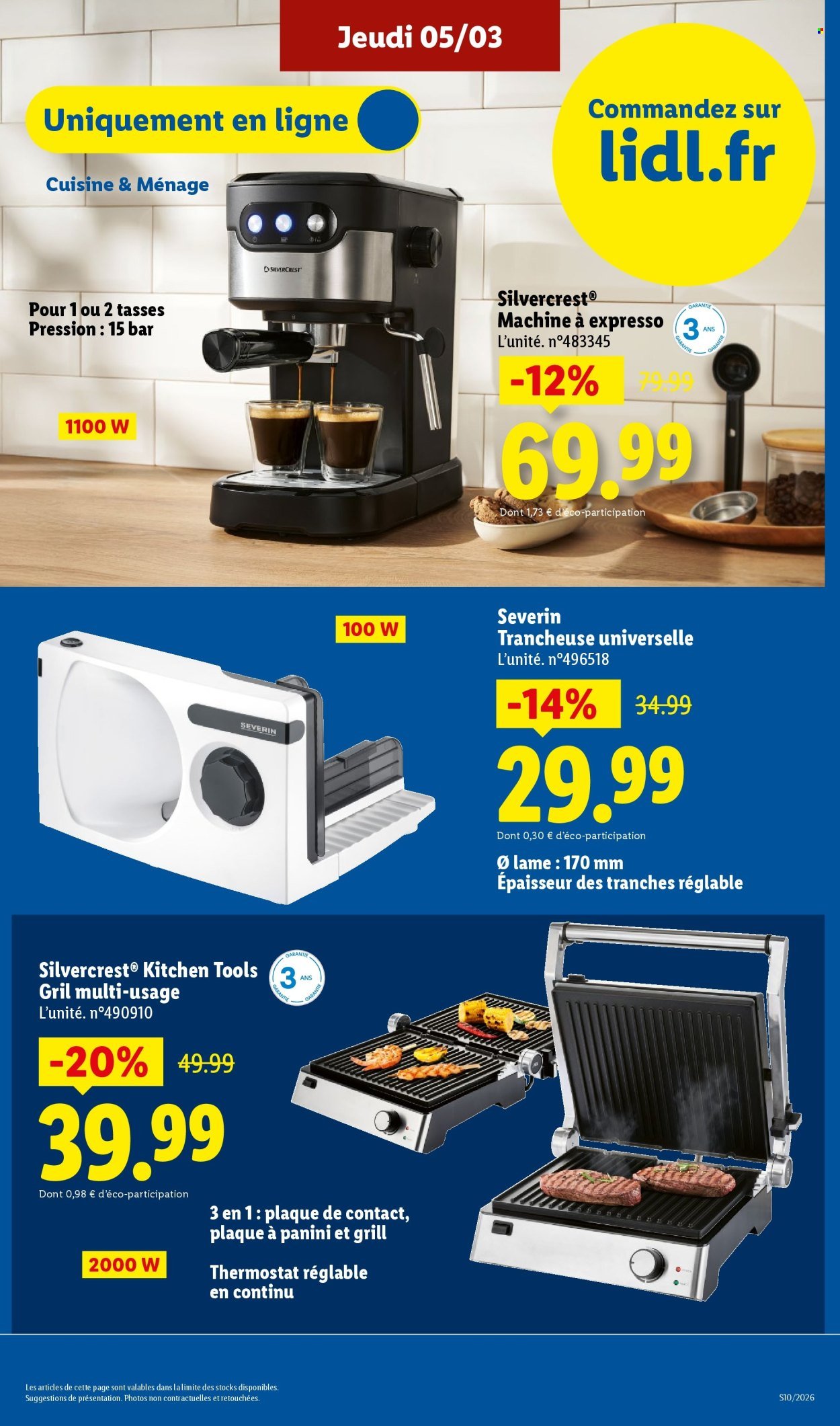 Catalogue LIDL - Les Exclus Web de la semaine (2026-03-02 - 2026-03-05)