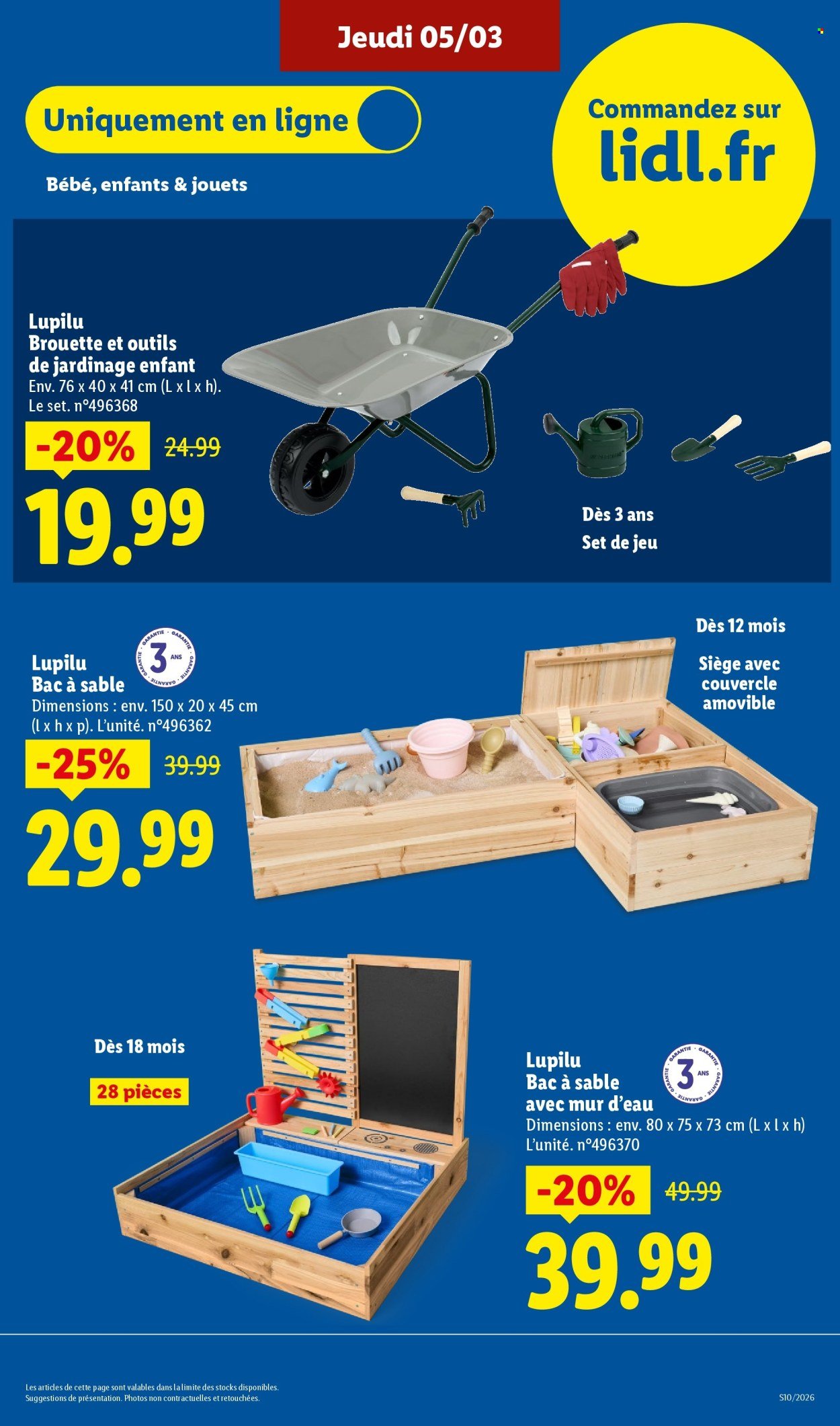 Catalogue LIDL - Les Exclus Web de la semaine