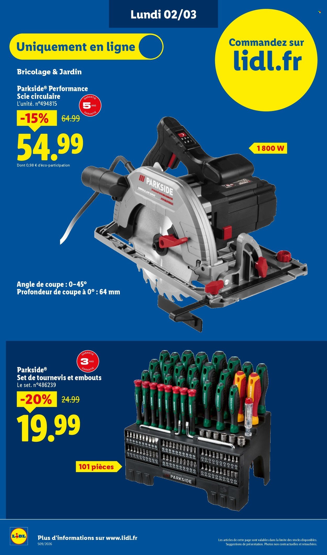 Catalogue LIDL - Les Exclus Web de la semaine