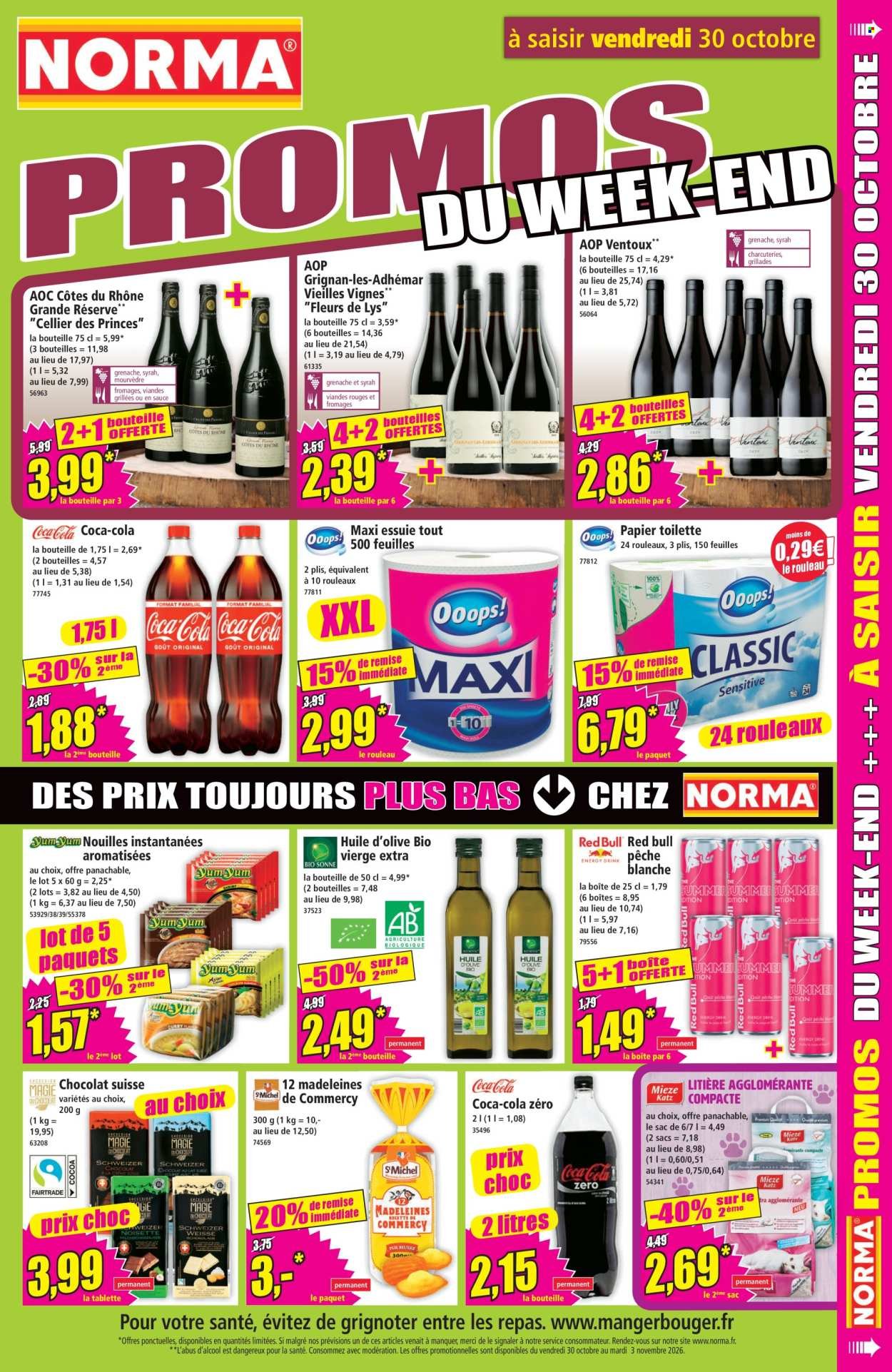 Catalogue NORMA - Du mercredi 28 octobre 2026
