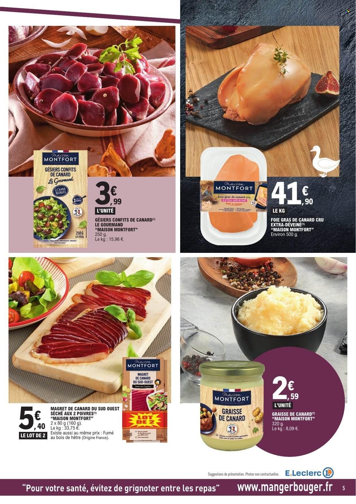 Catalogue E.LECLERC - Foire au gras