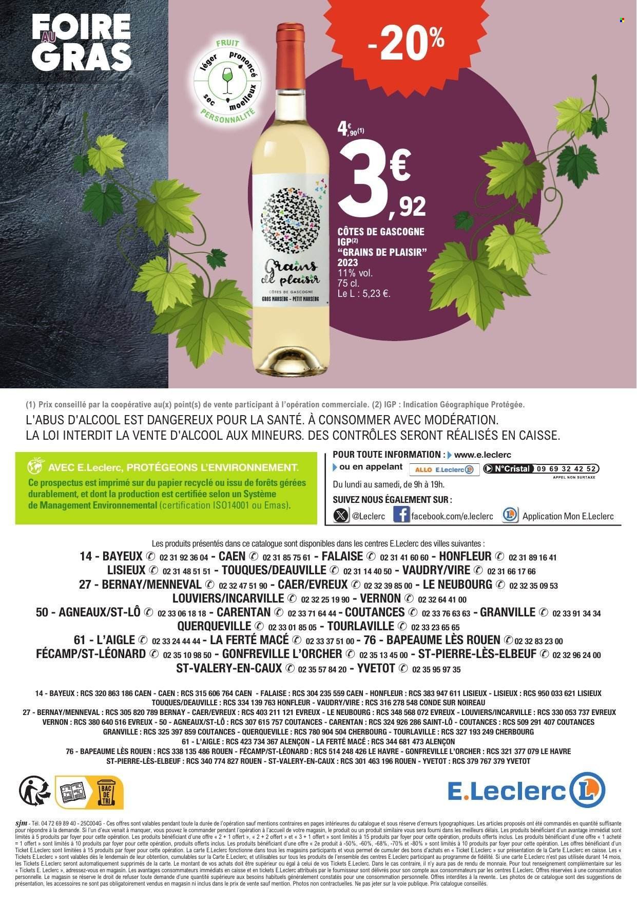 Catalogue E.LECLERC - Foire au gras