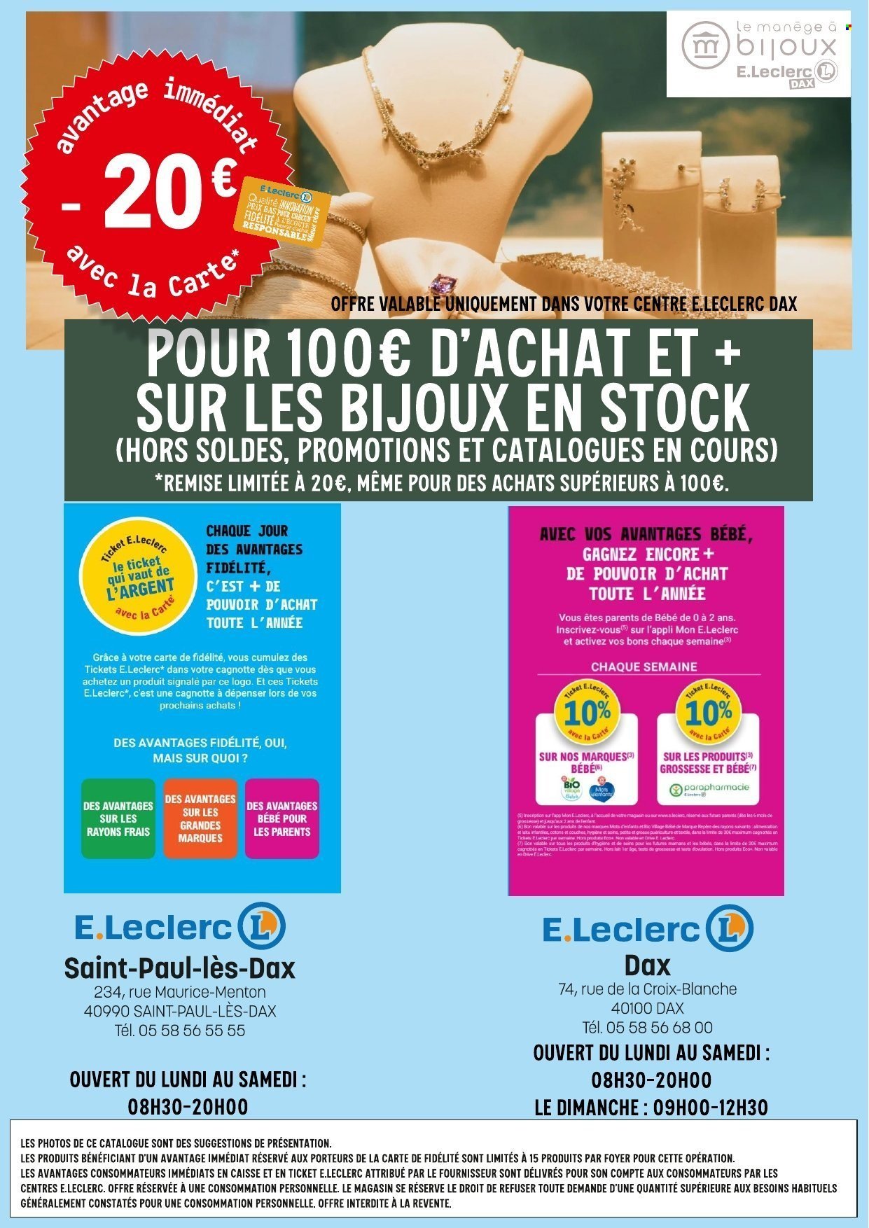 Catalogue E.LECLERC - ANNNIVERSAIRE DAX