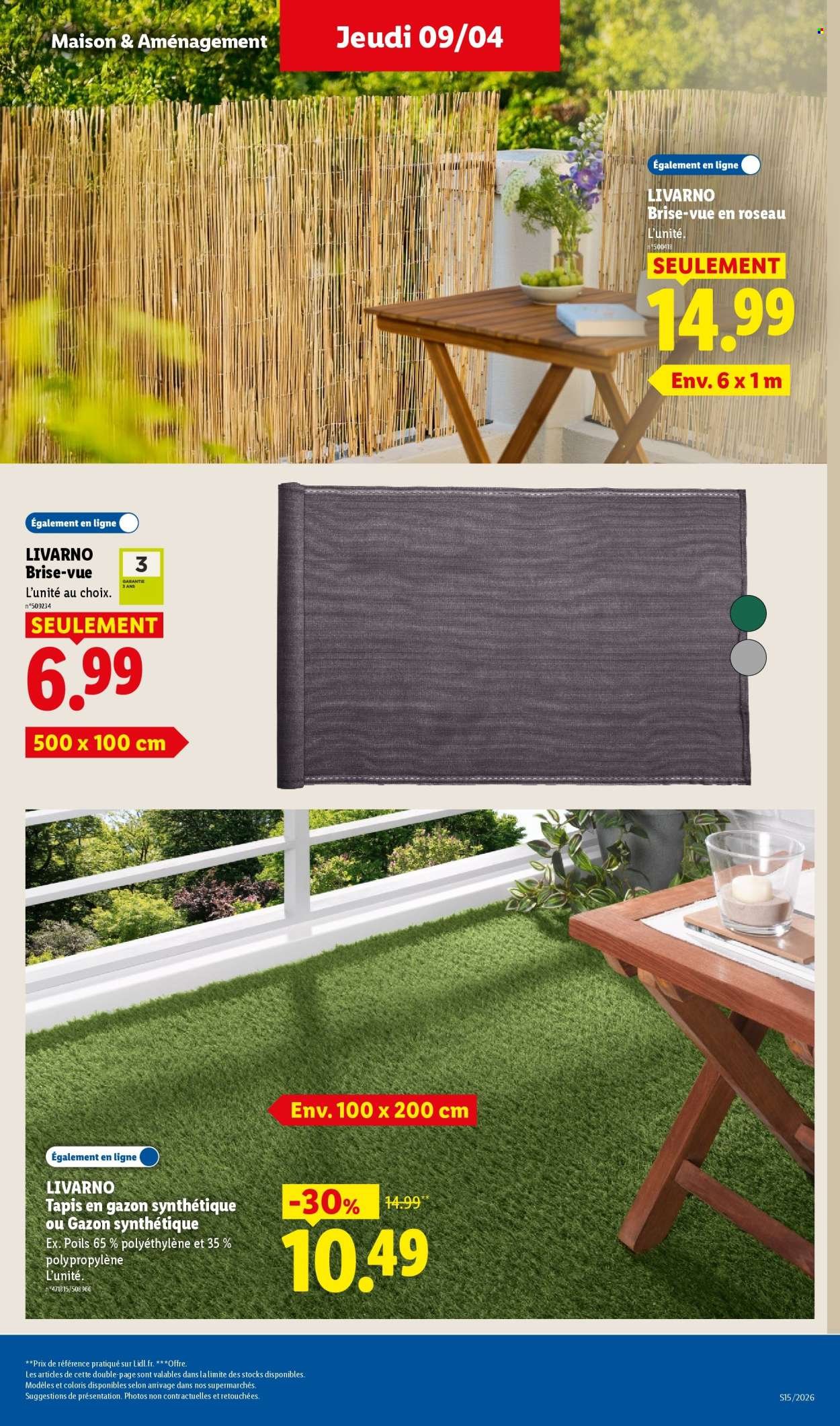 Catalogue LIDL - Les bonnes affaires de la semaine (2026-04-06 - 2026-04-09)