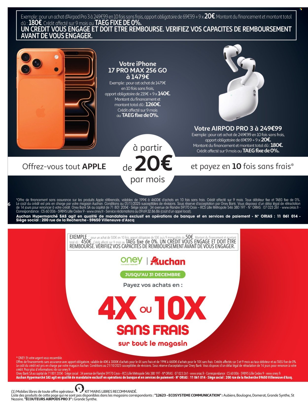 Catalogue AUCHAN - Bon Noël et Bonnes Affaires : Sélection hig-tech (2025-12-02 - 2025-12-24)
