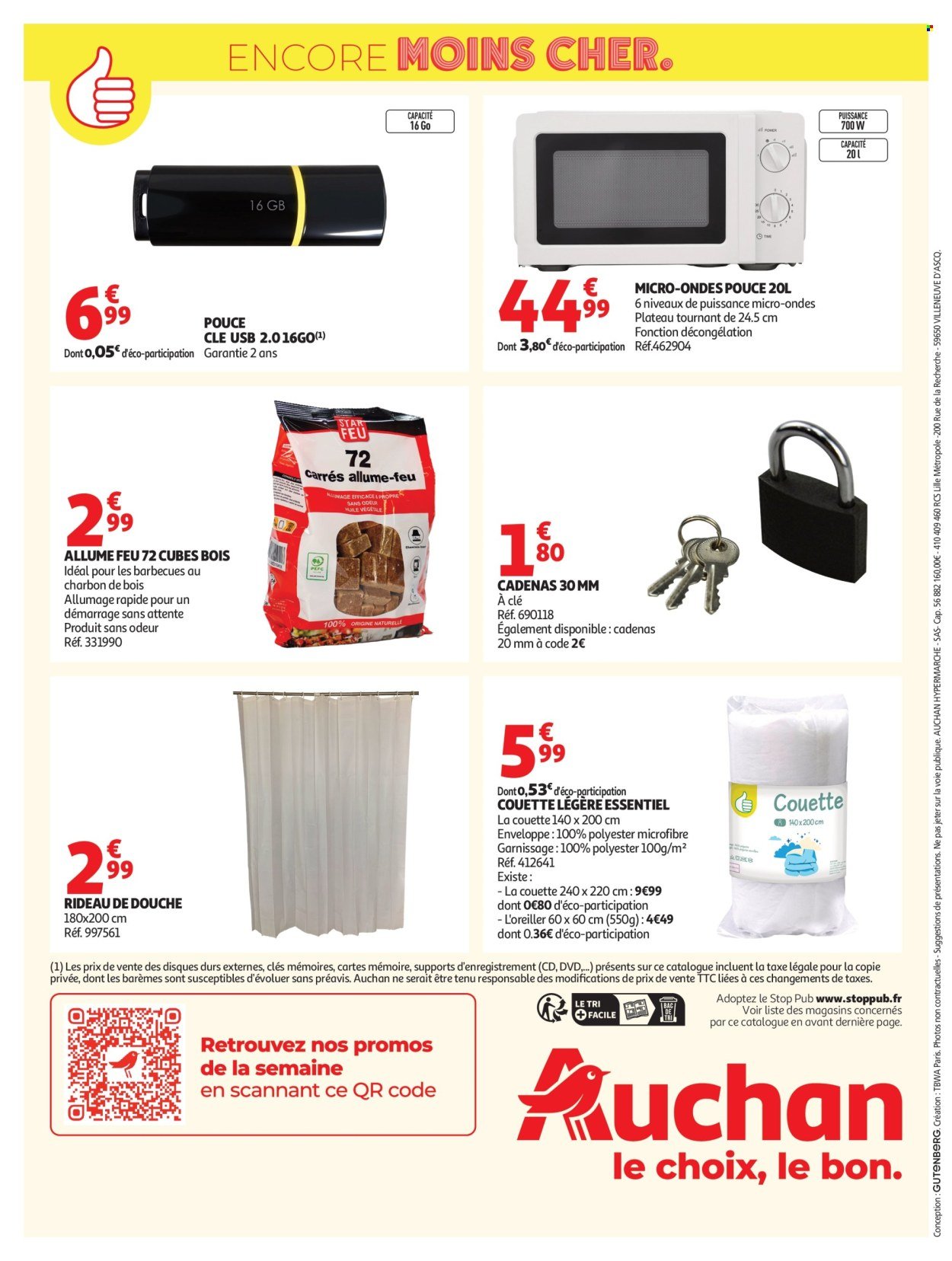 Catalogue AUCHAN - Tops, Halles hypers