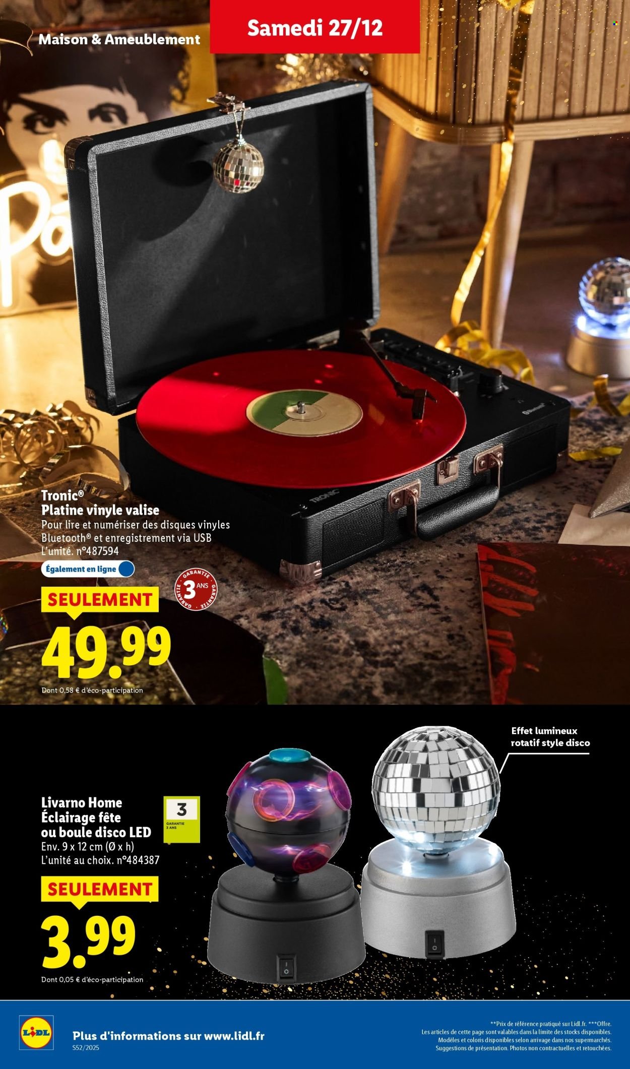 Catalogue LIDL - Les bonnes affaires de la semaine (2025-12-27 - 2025-12-29)