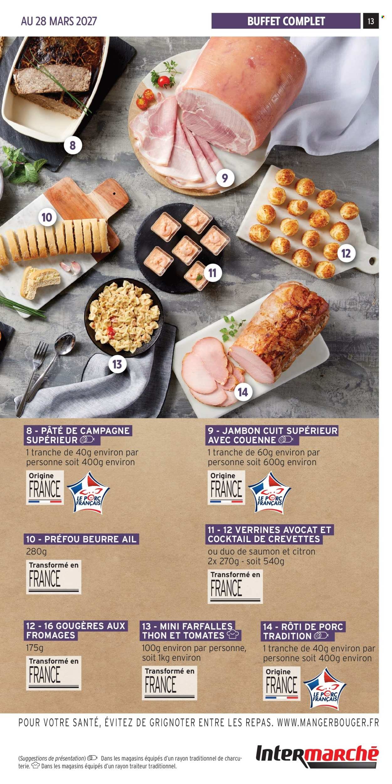 Catalogue INTERMARCHÉ - Les menus traiteur automne/hiver