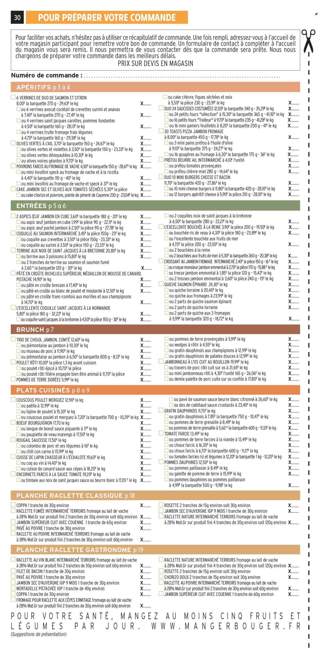 Catalogue INTERMARCHÉ - Les menus traiteur automne/hiver