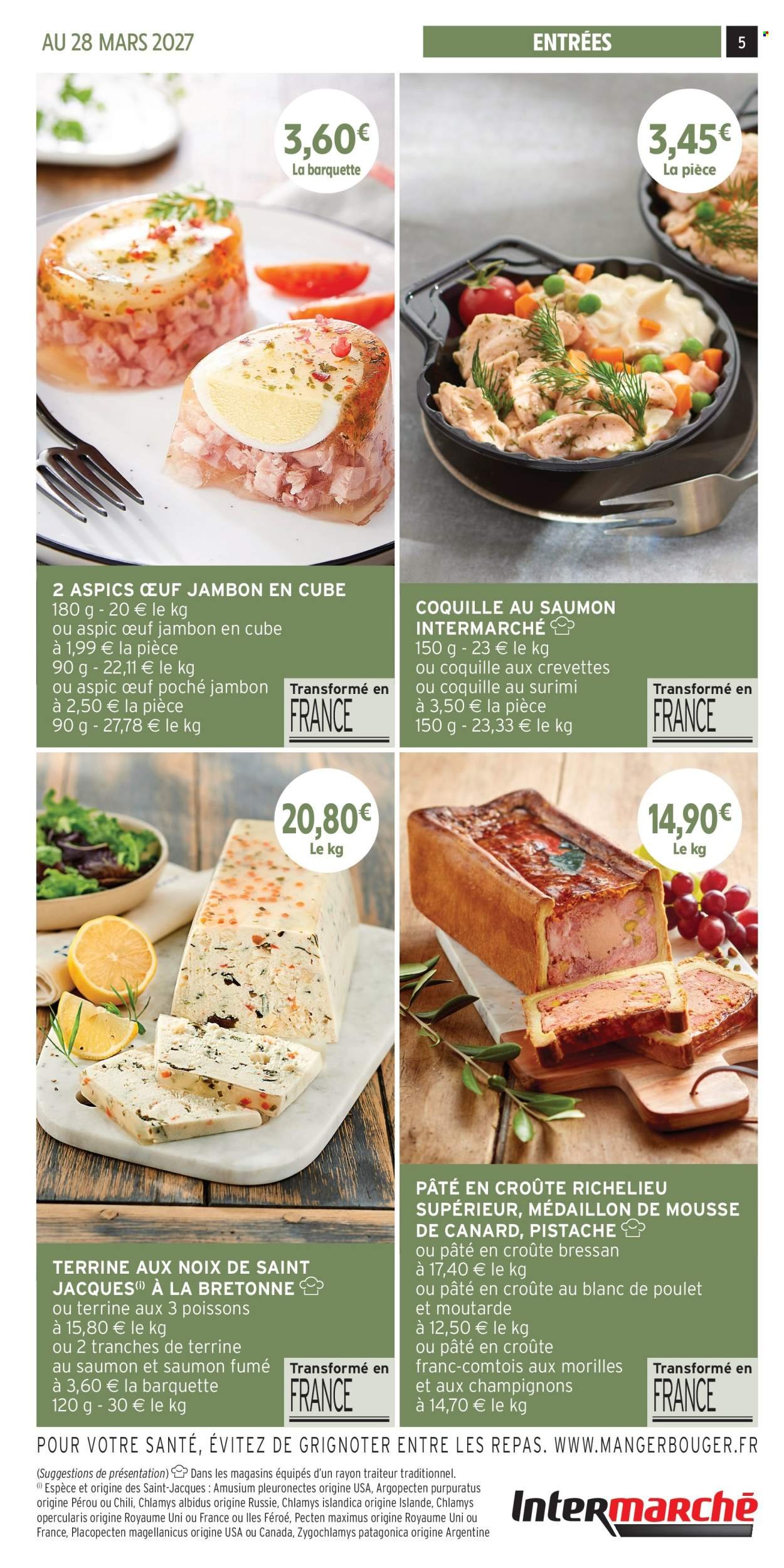 Catalogue INTERMARCHÉ - Les menus traiteur automne/hiver