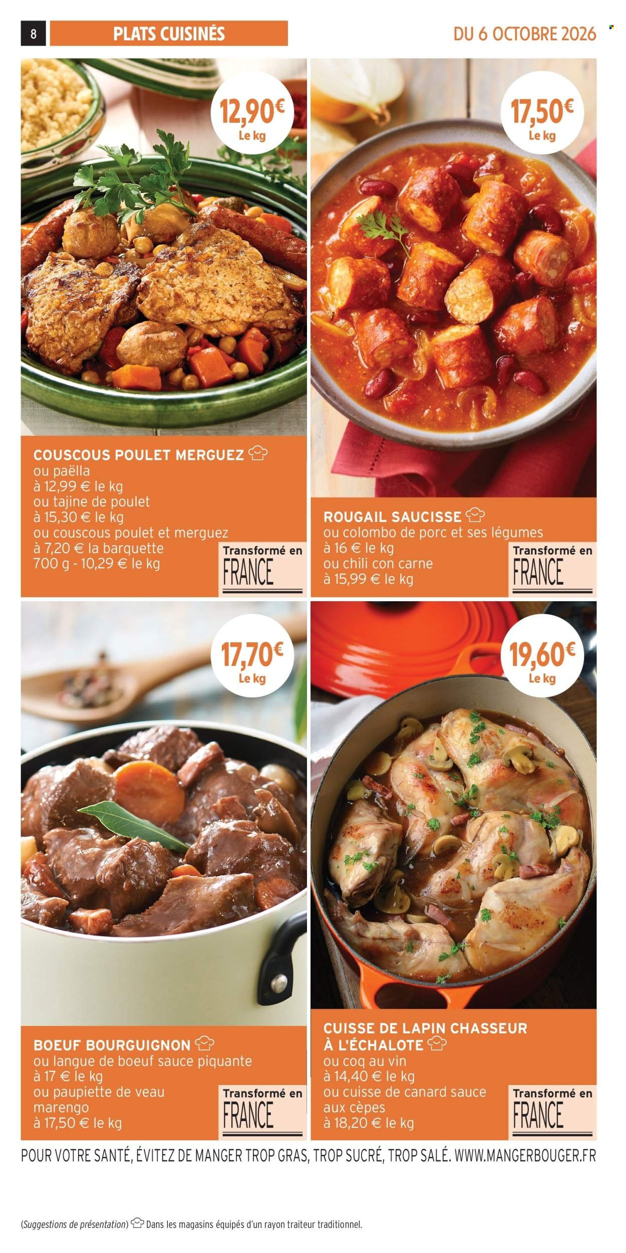 Catalogue INTERMARCHÉ - Les menus traiteur automne/hiver