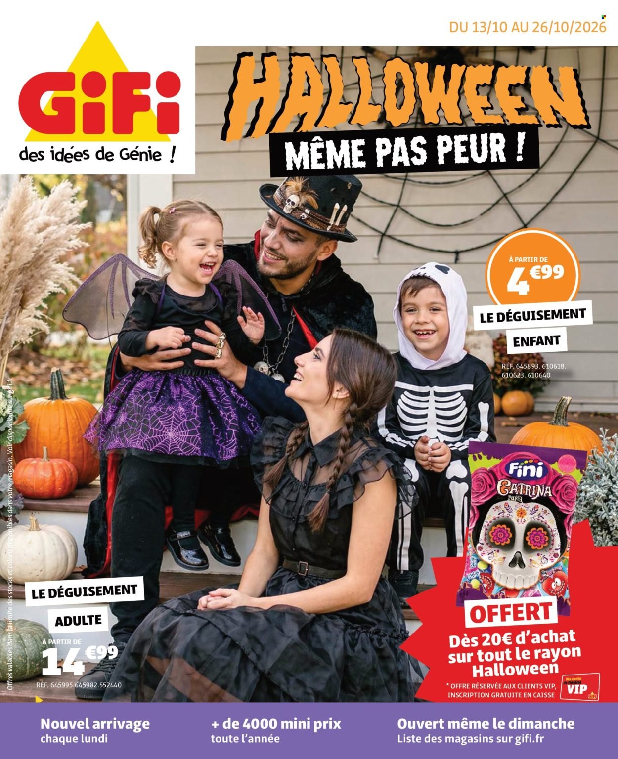 Catalogue GIFI - Halloween : Même pas peur !