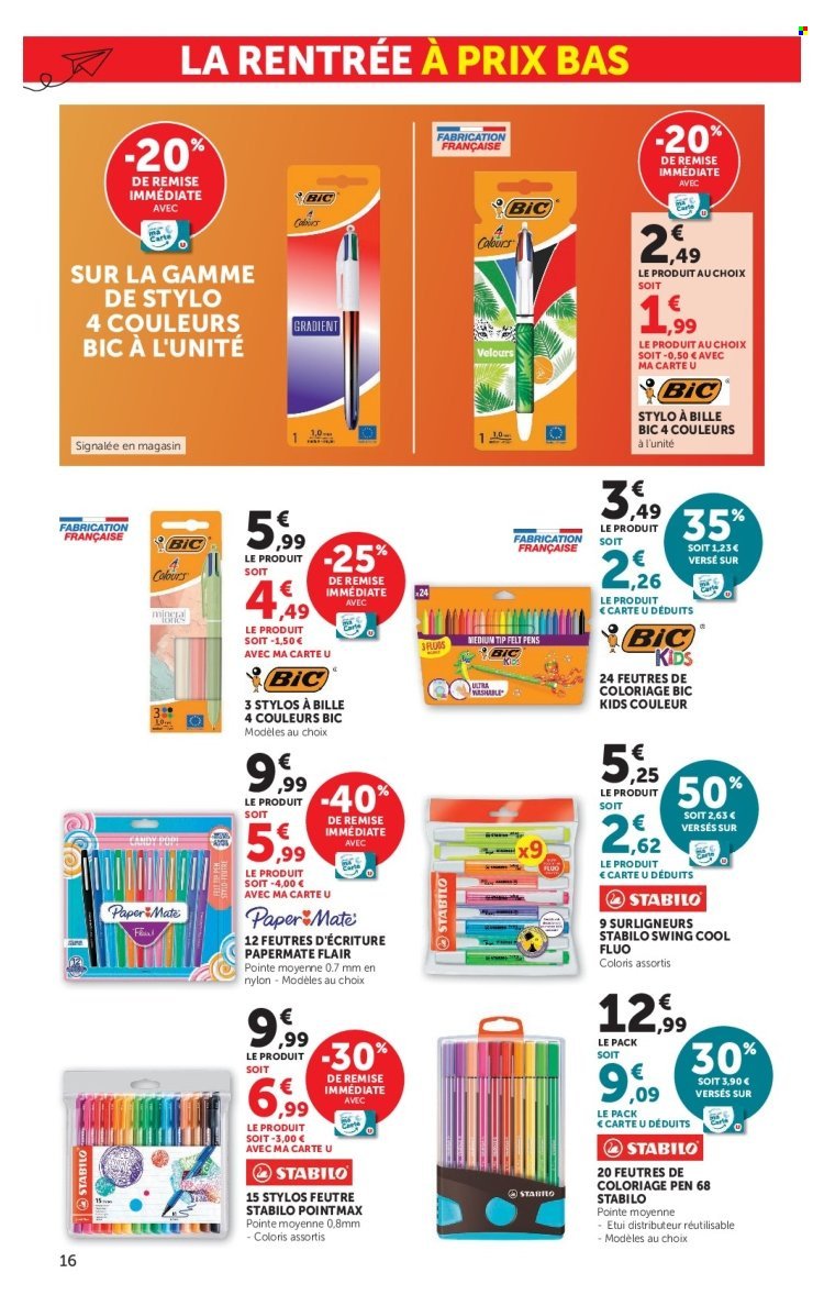Catalogue SUPER U - La rentrée à prix bas