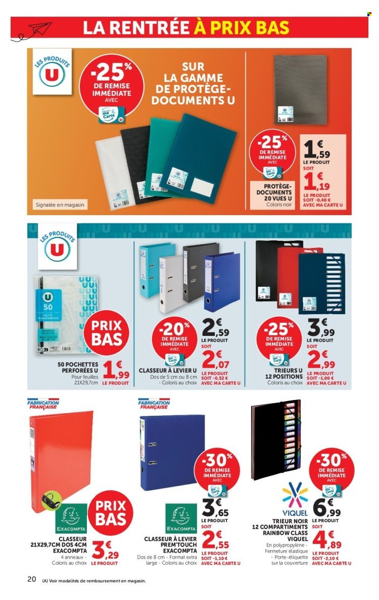 Catalogue SUPER U - La rentrée à prix bas