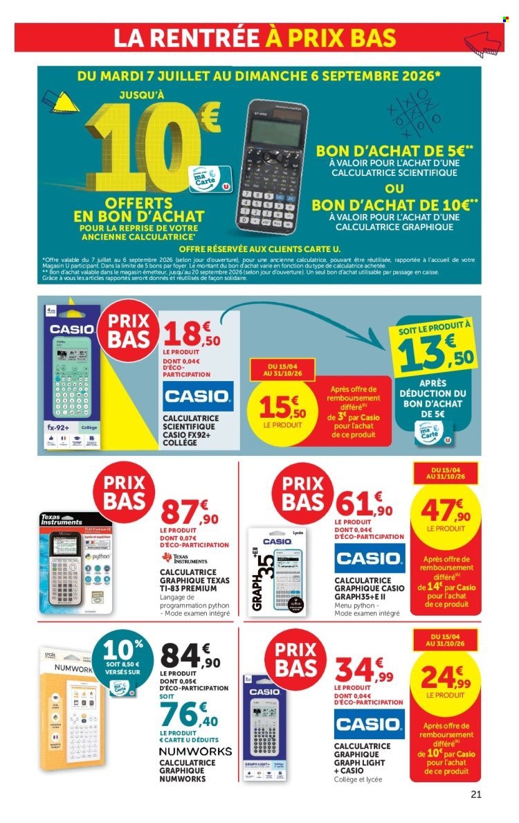 Catalogue SUPER U - La rentrée à prix bas
