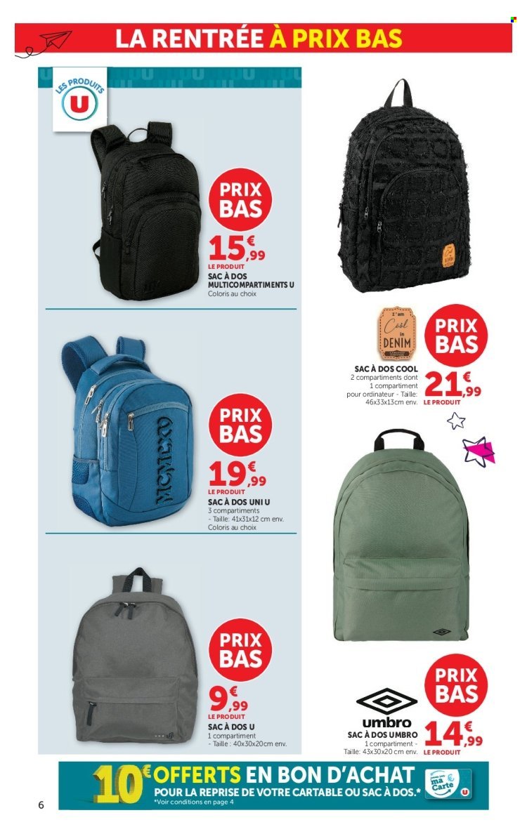 Catalogue SUPER U - La rentrée à prix bas