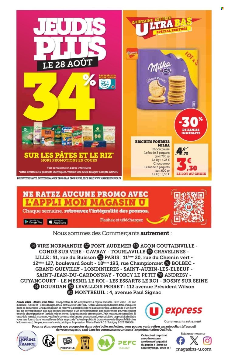 Catalogue U EXPRESS - Quinzaine des prix ultra bas Spécial rentrée (2025-08-26 - 2025-09-07)