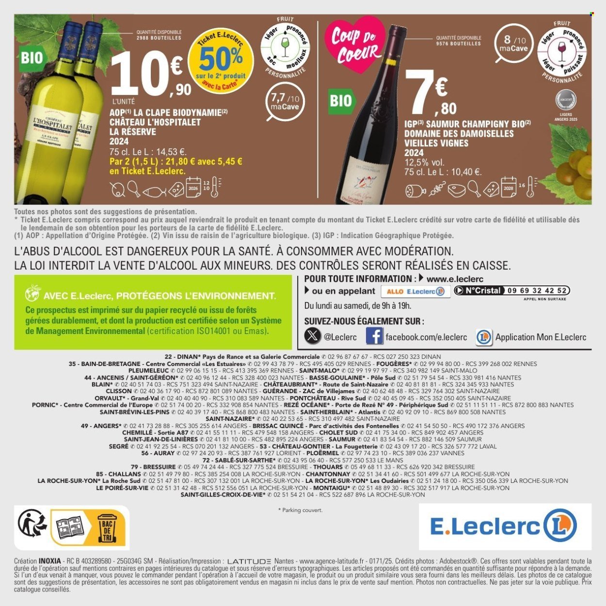 Catalogue E.LECLERC - FOIRE AUX VINS (2025-09-27 - 2025-10-11)