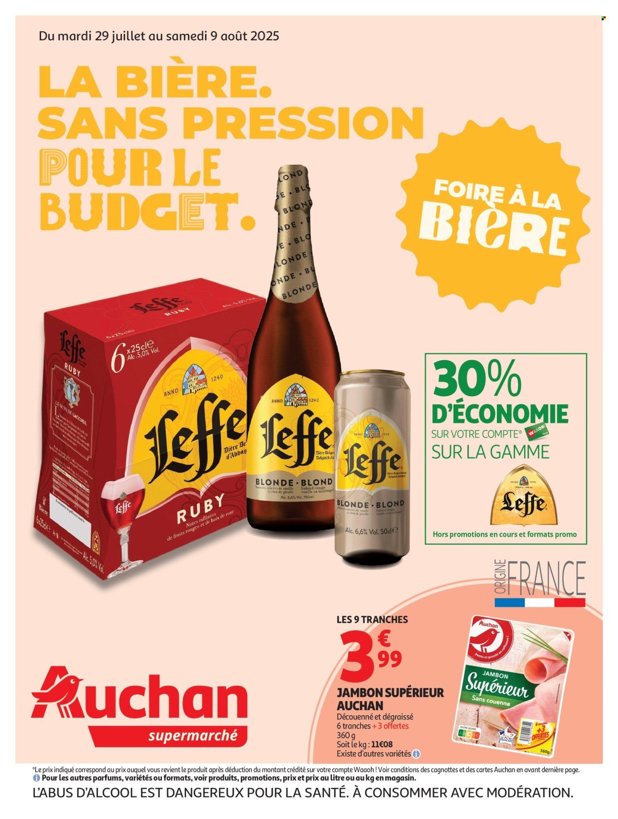Catalogue AUCHAN - Foire à la bière dans votre super : sans pression pour le budget (2025-07-29 - 2025-08-09)