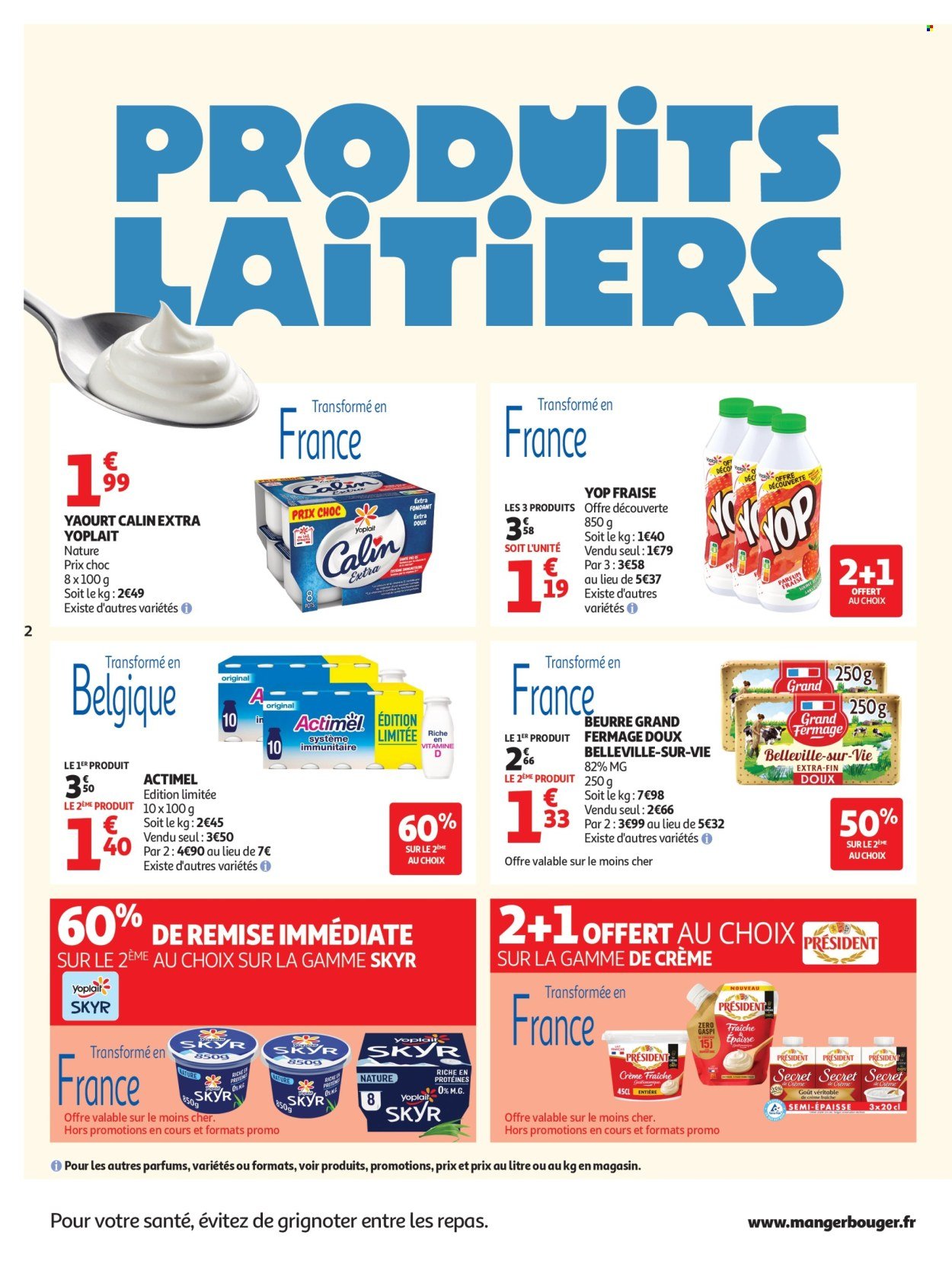 Catalogue AUCHAN - Produits laitiers supers