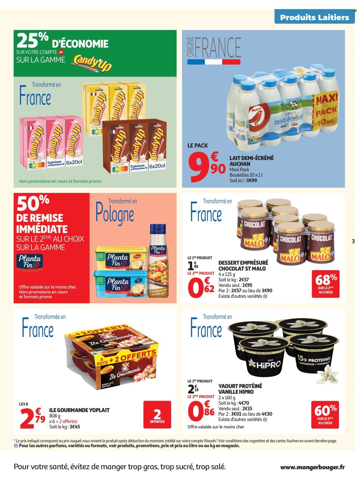 Catalogue AUCHAN - Produits laitiers supers