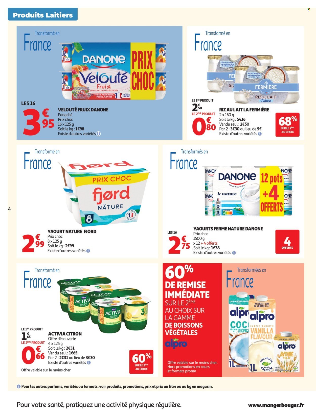 Catalogue AUCHAN - Produits laitiers supers