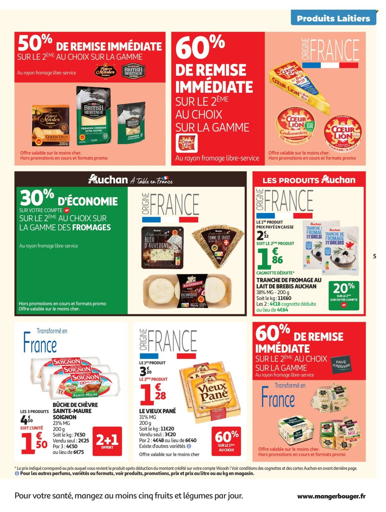 Catalogue AUCHAN - Produits laitiers supers