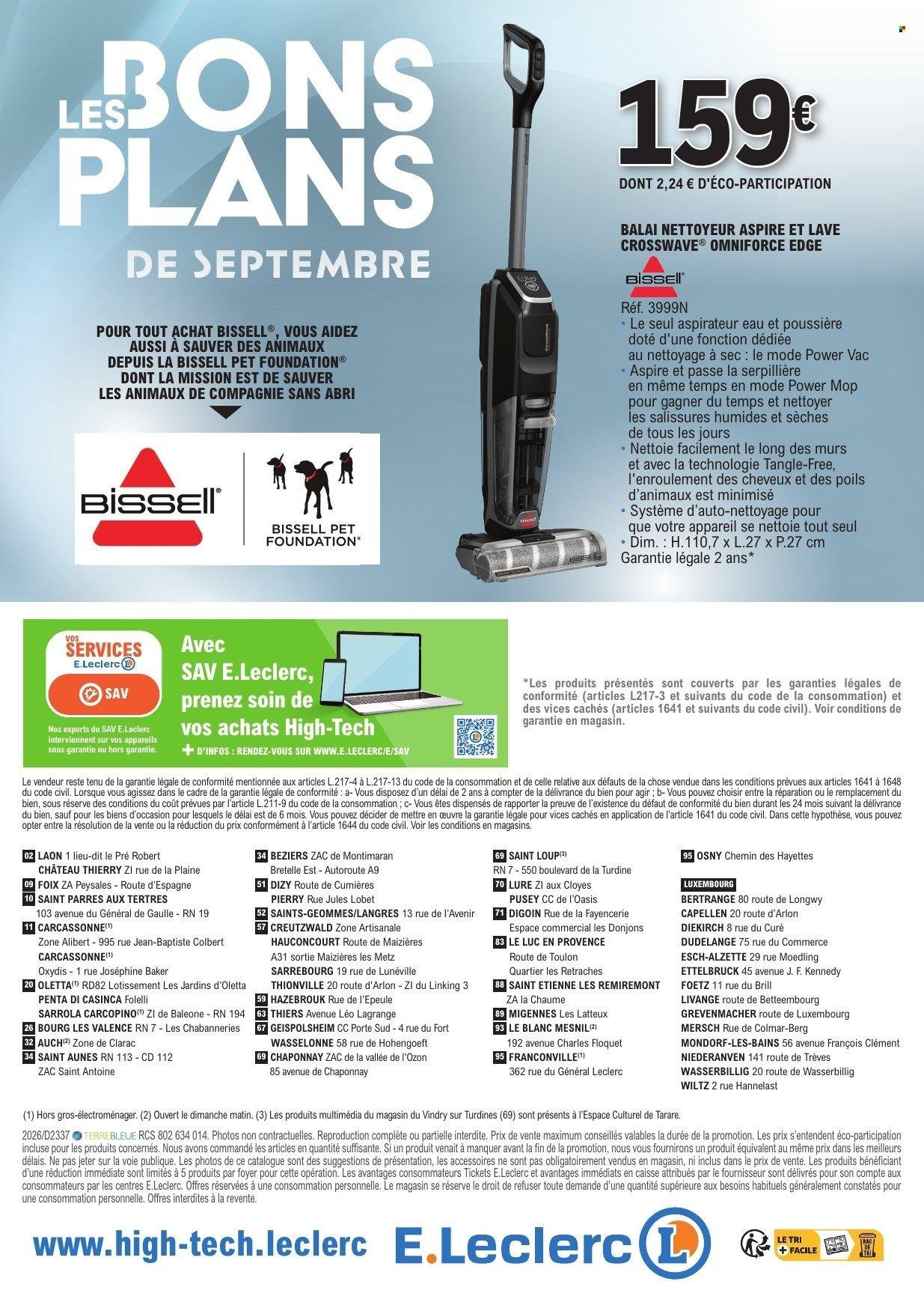 Catalogue E.LECLERC - BONS PLANS SEPTEMBRE 2026