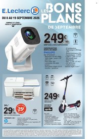 Catalogue E.LECLERC - BONS PLANS SEPTEMBRE 2026