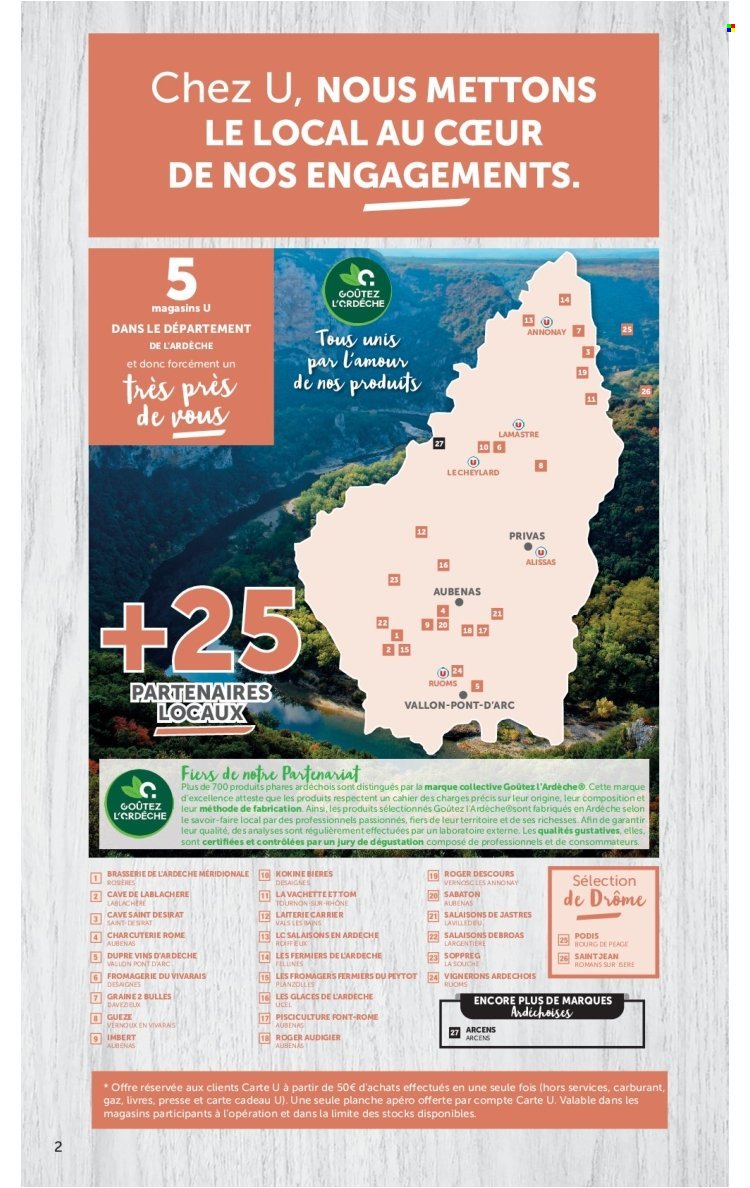Catalogue SUPER U - Engagés pour soutenir nos partenaires locaux Ardèche