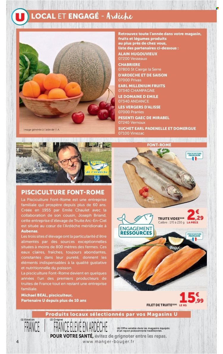 Catalogue SUPER U - Engagés pour soutenir nos partenaires locaux Ardèche