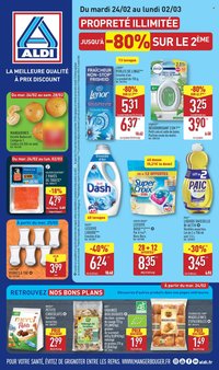 Catalogue ALDI - Propreté illimitée  josqu'à -80% sur le 2ème (2026-02-24 - 2026-03-02)