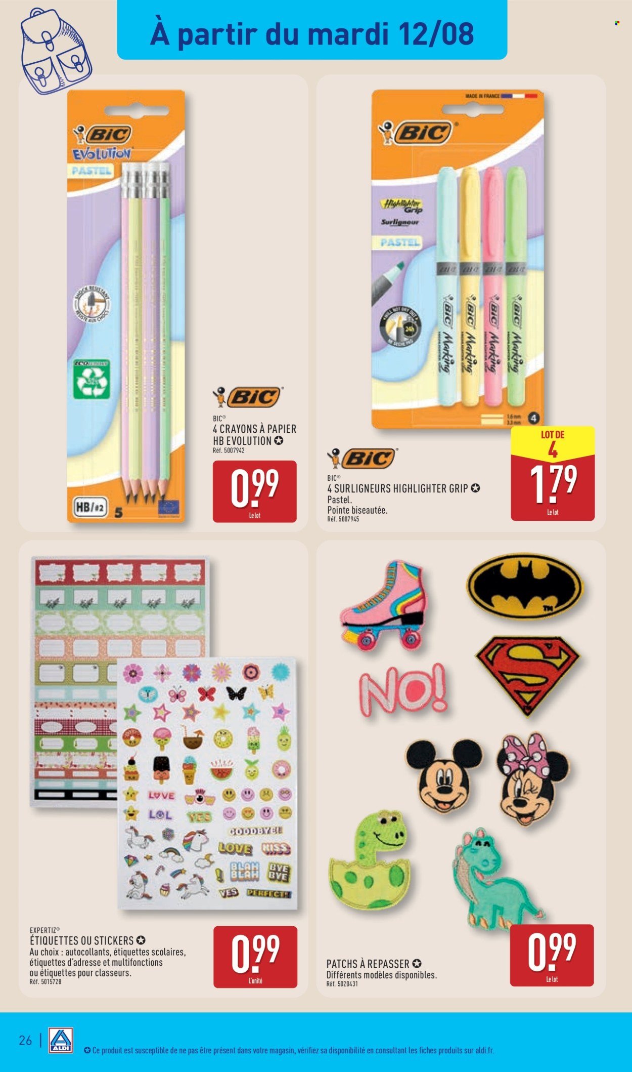 Catalogue ALDI - Nos produits rentrée à moins de 2 € (2025-08-12 - 2025-08-18)