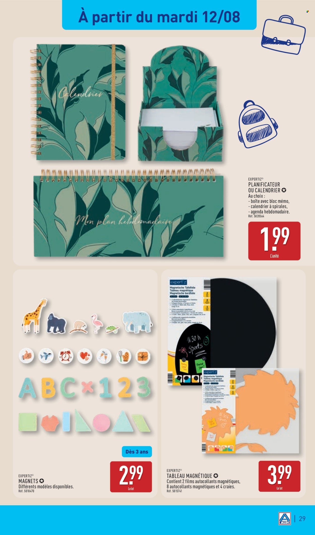 Catalogue ALDI - Nos produits rentrée à moins de 2 € (2025-08-12 - 2025-08-18)