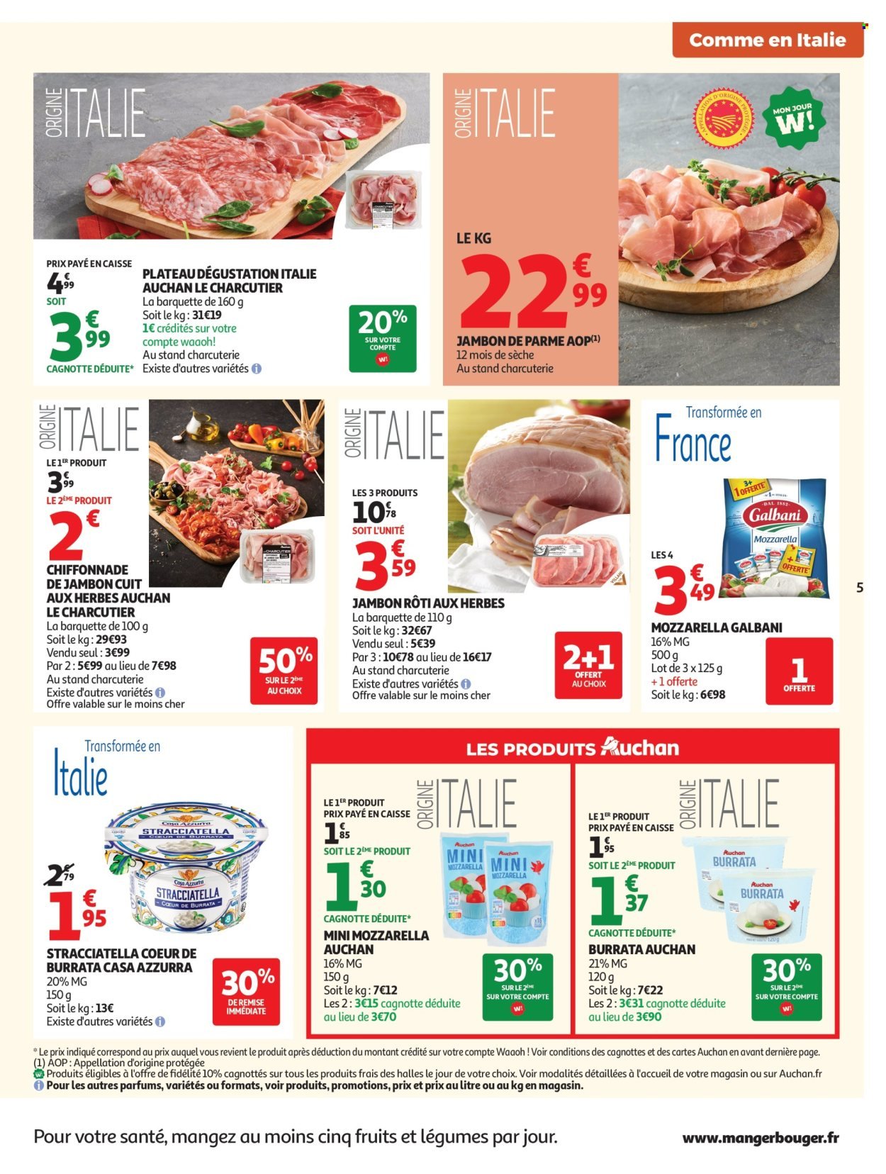 Catalogue AUCHAN - Saveurs Italie hypers