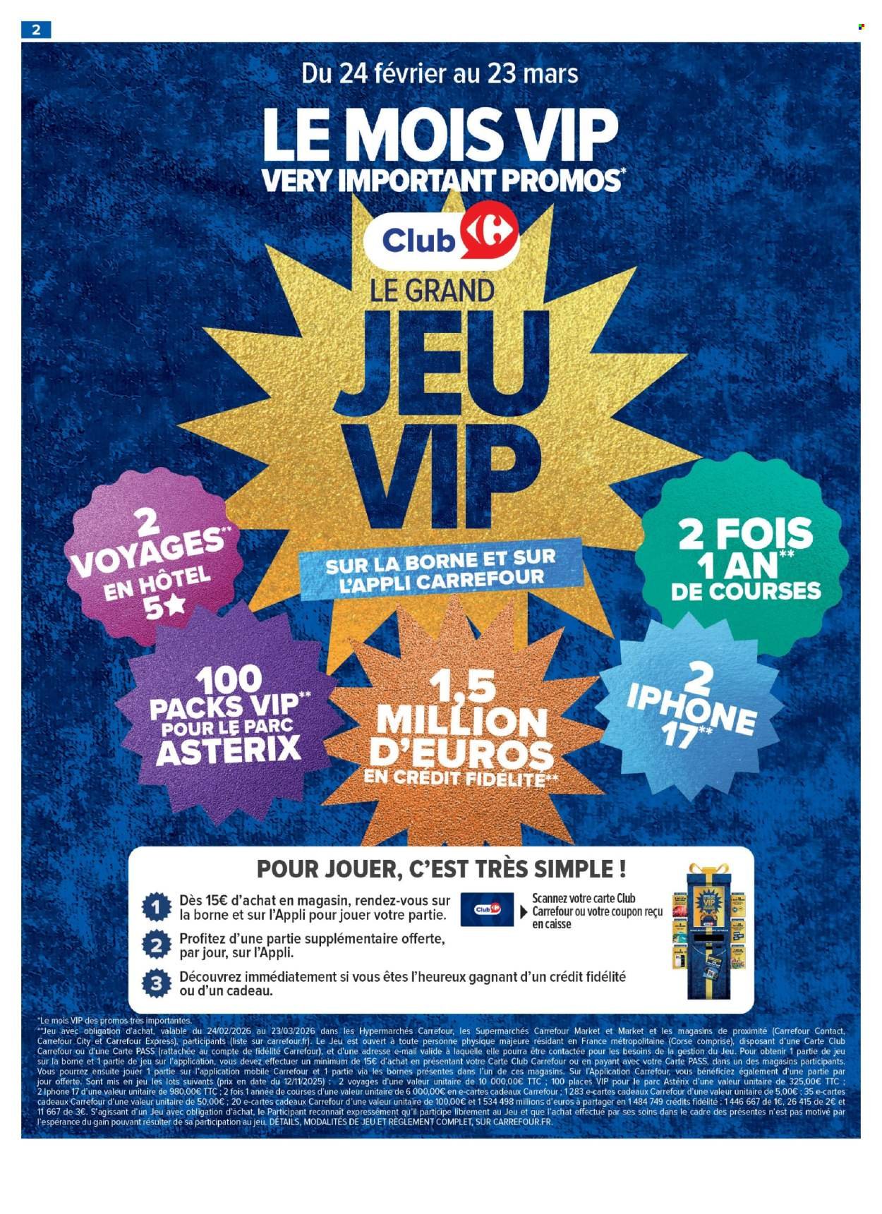 Catalogue CARREFOUR CONTACT - VIP : DES PROMOS TRÈS IMPORTANTES (2026-02-24 - 2026-03-08)