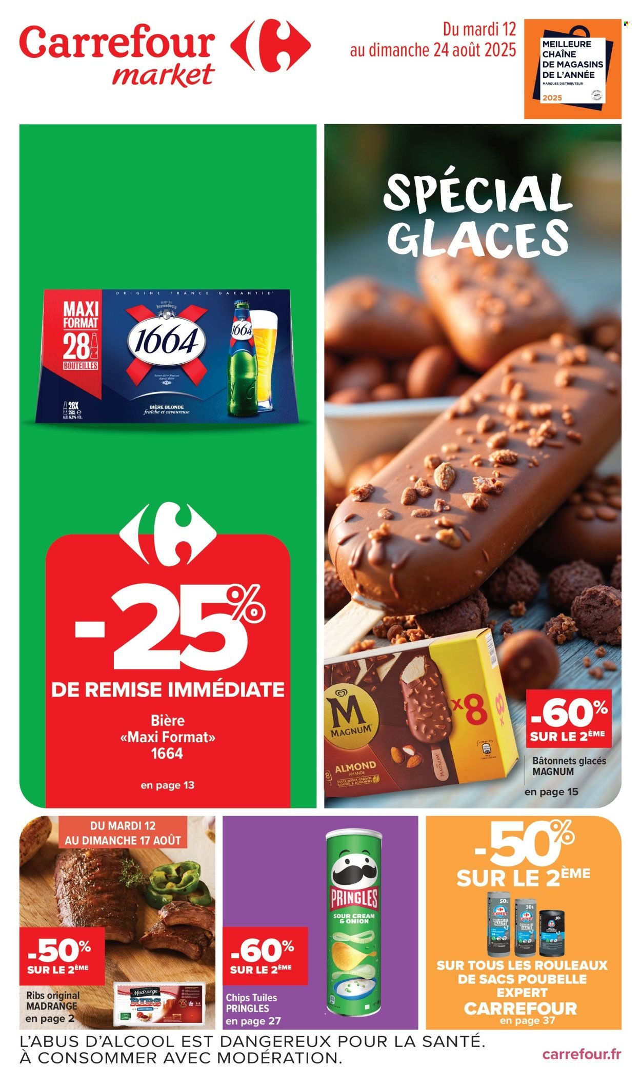 Catalogue CARREFOUR MARKET - SPÉCIAL GLACES ! (2025-08-12 - 2025-08-24)