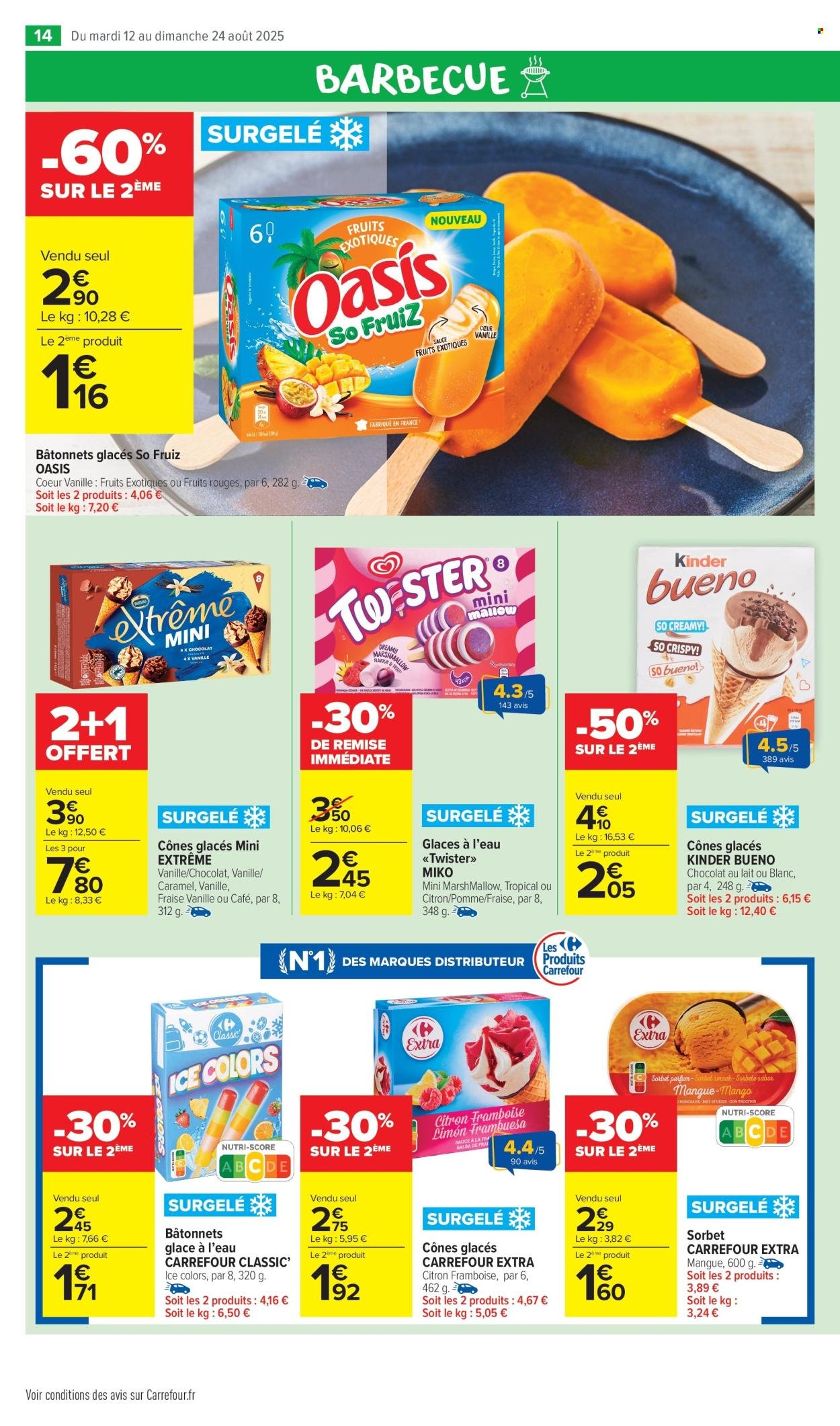 Catalogue CARREFOUR MARKET - SPÉCIAL GLACES ! (2025-08-12 - 2025-08-24)