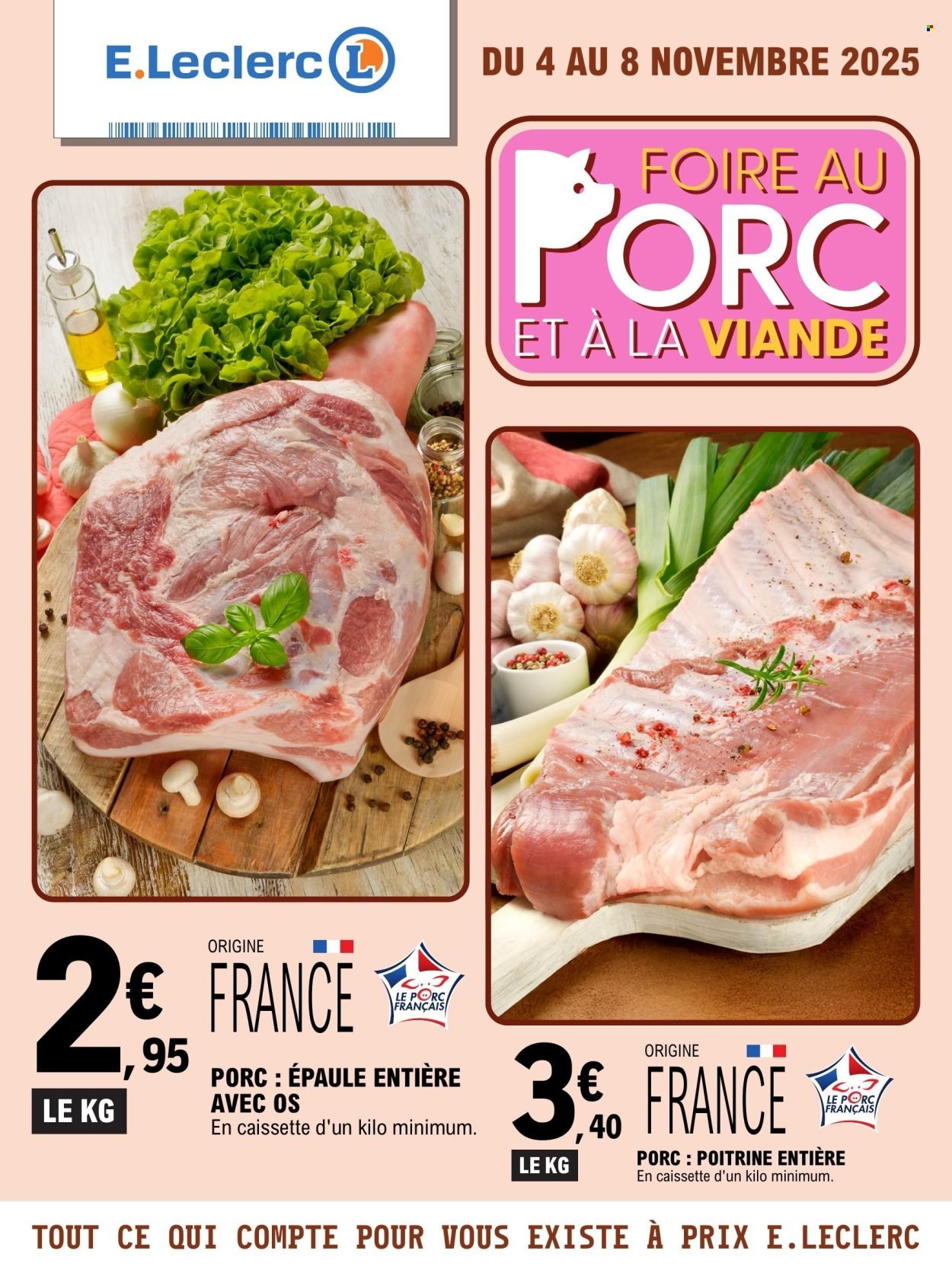 Catalogue E.LECLERC - FOIRE AU PORC ET A LA VIANDE